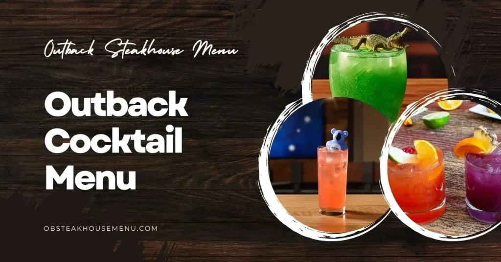 Outback Cocktail Menu