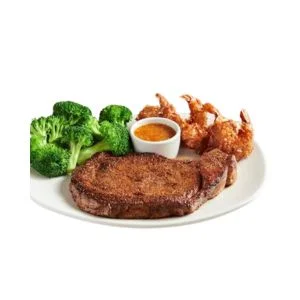 13 oz. Ribeye* & Choice of Shrimp