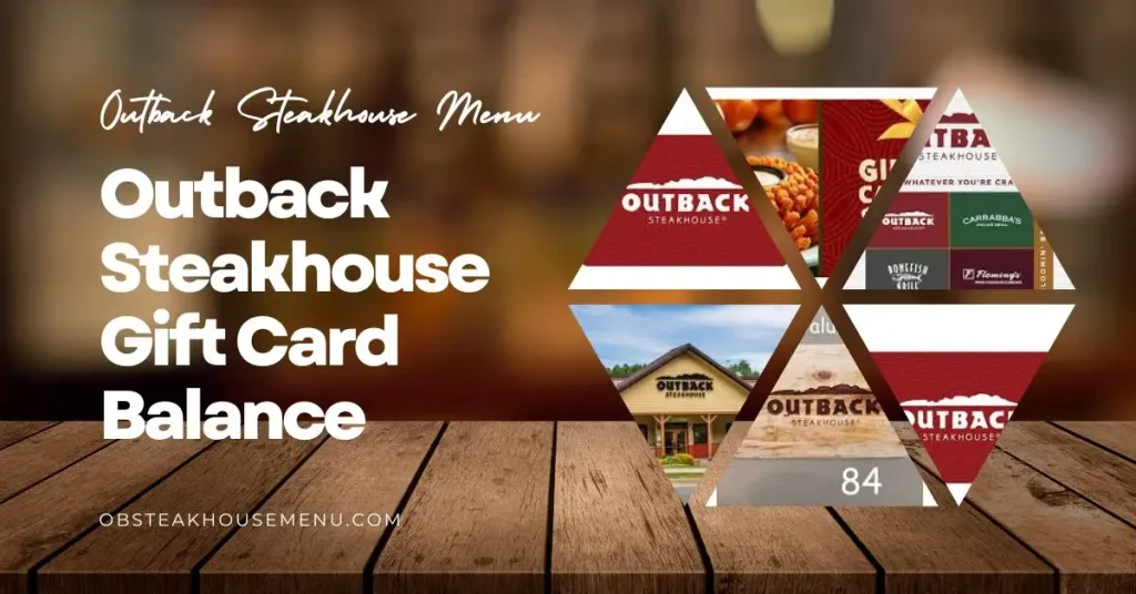 Outback Steakhouse Gift Card Balance